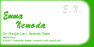 emma nemoda business card